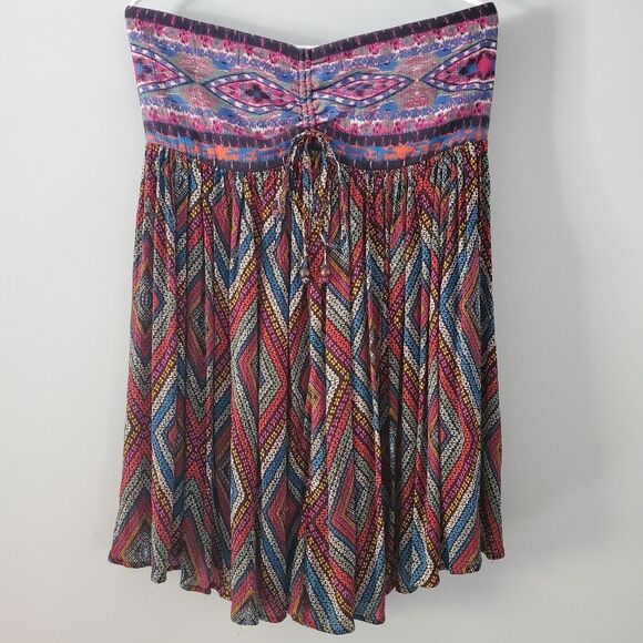 Free People Elowen Tube Romper in Dark Combo Size L - Picture 3 of 5